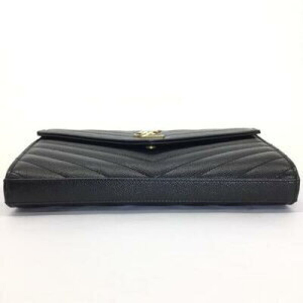 SAINT LAURENT Chain Shoulder Bag Black Leather - Picture 8 of 15